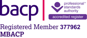 About Me. BACP logo